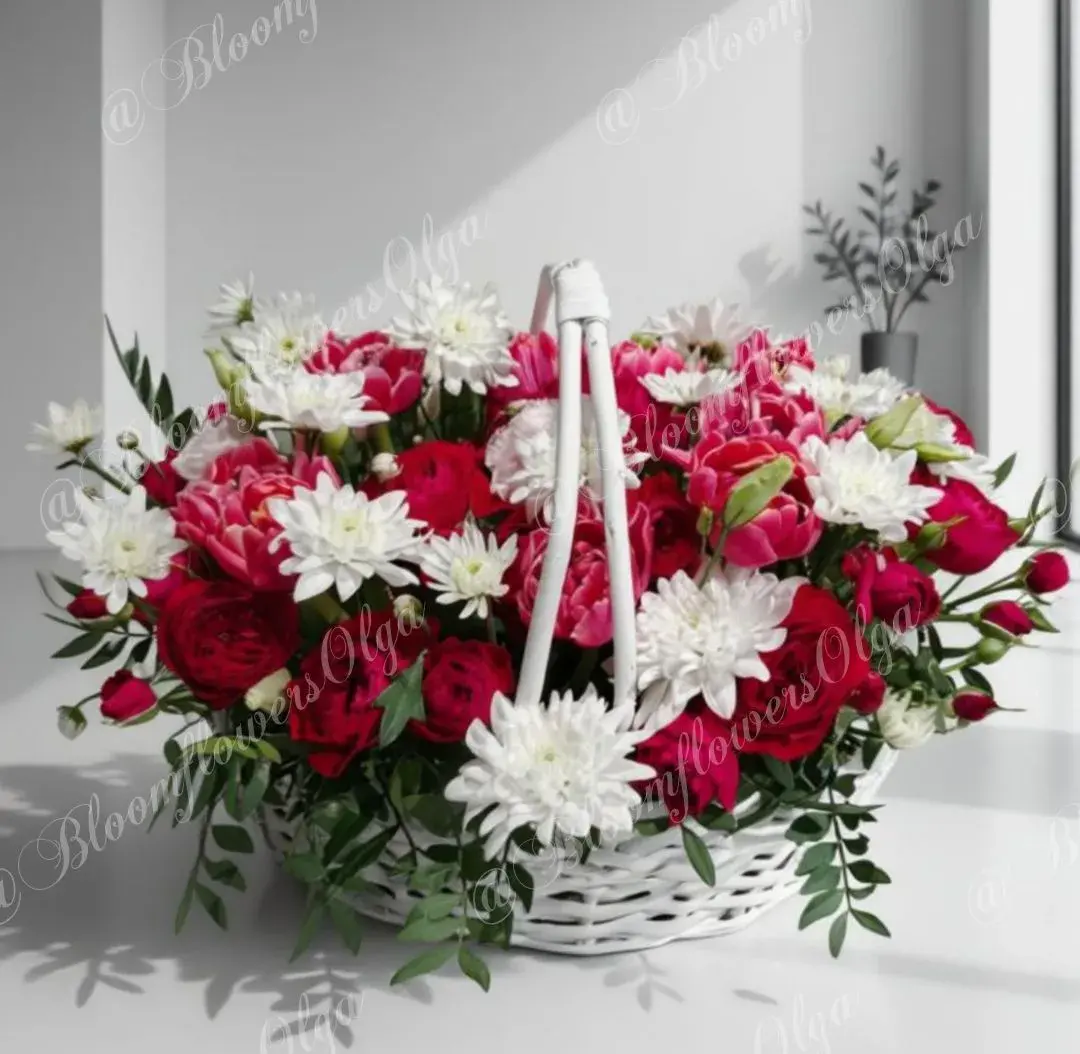 Цветочная корзина №1.